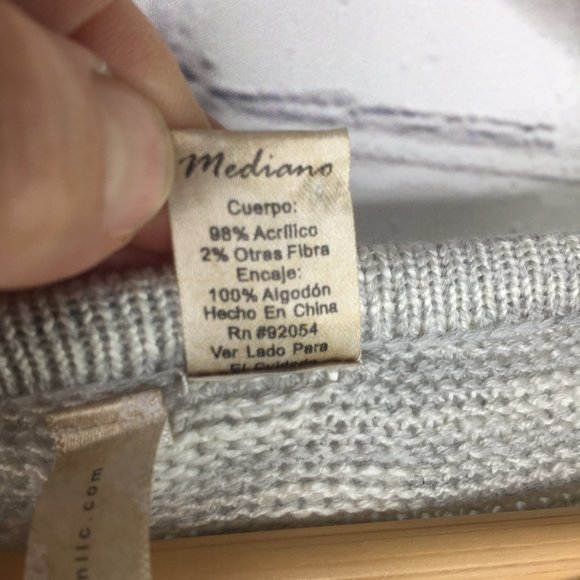 By Design lightweight crochet knit sweater - Picture 5 of 6